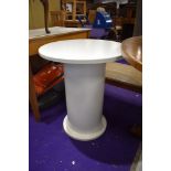 A modernist occasional table, cotton reel style, diameter approx. 60cm