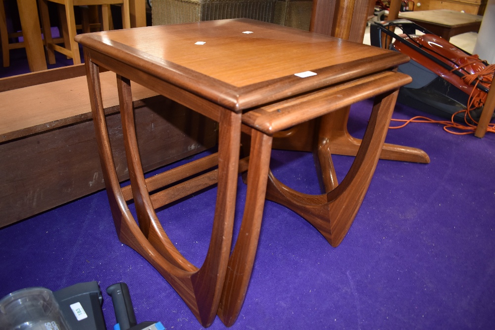 Two vintage teak occasional tables (part nest)