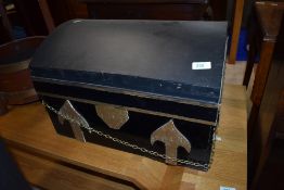 A vintage pirate style toy or similar chest