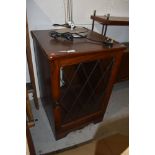 A priory style part oak glazed hifi or similar cabinet