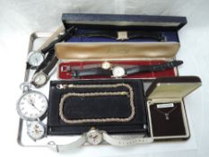 A selection of wrist watches including Disney Mickey Mouse souvenir, Sabre and Lacorda, a Monet
