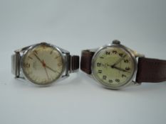 A gent's vintage Tudor Oyster wrist watch, case no:36547 having an Arabic numeral dial with