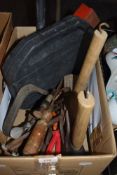 A selection of hand tools for DIY woodworking etc