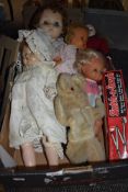 A selection of child dolls and a boxed Sketch a Graph