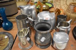 A selection of mid century Picquot ware including tea and coffee pot