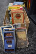 A selection of early 20th century road maps and ordnance survey guides