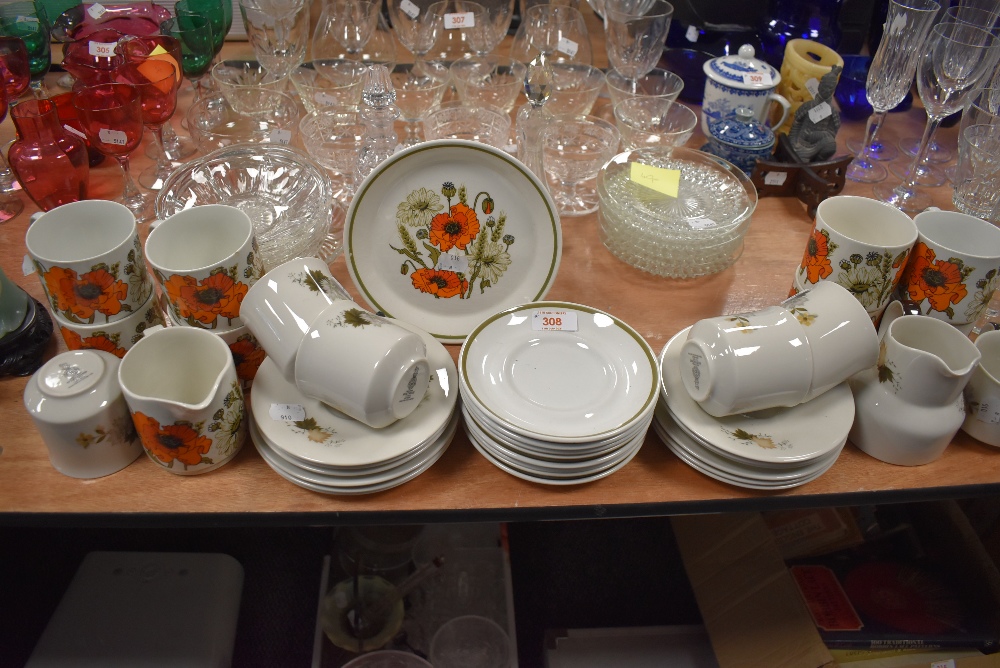 A selection of tea cups and saucers including Royal Doulton Westwood and Meakin