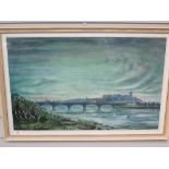 A watercolour, C R Eccles, Skerton Bridge Lancaster, signed and dated 1948 and attributed verso,