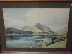 A pair of prints, after William Heaton Cooper, Lakeland landscapes, each 45 x 65cm, plus frame and