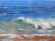 An oil painting, K Bentley, seascape, signed, 38 x 48cm, plus frame and glazed