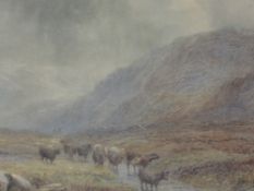 A watercolour, Sam Pride, Across the Fells, signed and attributed verso, 48 x 74cm, plus frame and