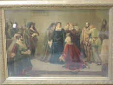 A pair of prints, Shakespearian drama, 19th century, each 46 x 70cm, plus frame and glazed