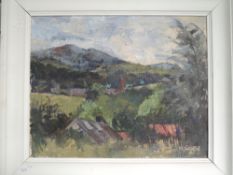 An oil painting, M Genge, country landscape, signed and dated (19)65, 40 x 50cm, plus frame