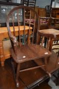A stained frame Childs rocking chair