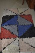 A vintage rag rug