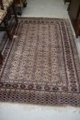 A Belgian style rug approx. 183 x 125cm , couple of wear marks and tears