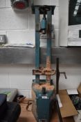 A bench mounted Clarke 20 wood workers lathe