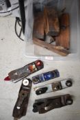 A selection of wood workers hand planes including a Record no. 0110