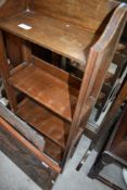 An early20th Century oak bookcase of small proportions