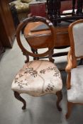 A 19th Century mahogany salon chair