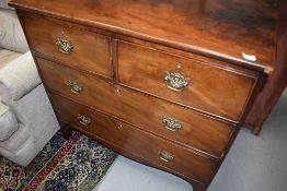 A 19th Century mahogany chest of two over chest of drawers