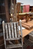Two sets of wooden decorators step ladders