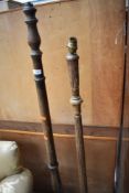 Two standard lamps for spares or repair