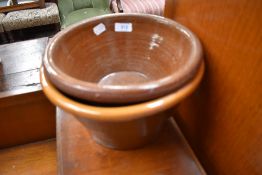 Two small earthenware bowls