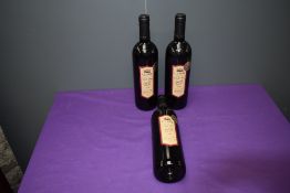 Three bottles of 1998 CJ Pask Hawke's Bay Cabernet Merlot, New Zealand, 13% 750cl