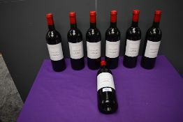 Seven bottles of Grand Vin De Bordeaux 2000, Chateau De Rougerie, France, 12.5%, 750ml