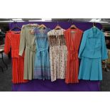 A mixed lot of vintage and retro dresses including one still having tags.predominantly 1970s,mixed