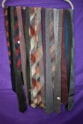 A collection of vintage ties,various colours and styles.predominantly 1950s.