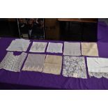 A collection of ten antique bodice inserts/ modesty panels, each having beautiful details to