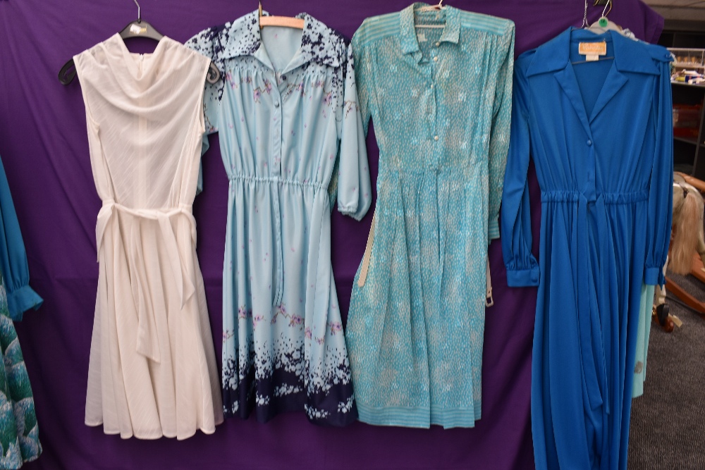 A good collection of vintage and retro Ladies dresses in a variety of fabrics, patterns and styles. - Image 3 of 5