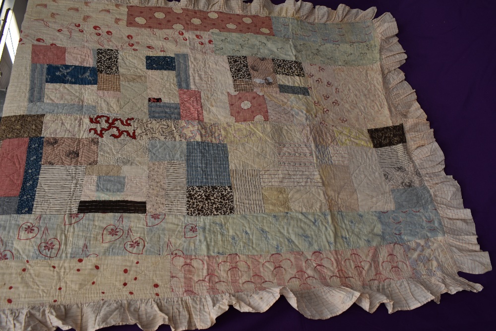 Two quilts AF and a deconstructed antique bodice or similar, a good little project perhaps? - Image 3 of 4