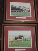 Five photographs, horse racing interest, inc, Northlight Derby 2004, 29 x 25cm, plus frame and