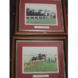 Five photographs, horse racing interest, inc, Northlight Derby 2004, 29 x 25cm, plus frame and