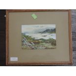 A pair of oil paintings, L Metzger, Lakes landscapes, signed and dated 1953/5, 12 x 17cm, plus frame