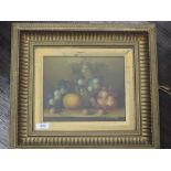 An oil painting, L Skinner, still life, signed, 19 x 23cm, plus frame and glazed