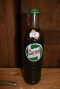 A vintage garage oil bottle in new old stock condition with genuine Castrol Motor Oil