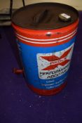 A vintage garage five gallon oil can for Redex Performance Additive