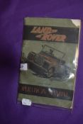 A vintage fifth edition Land Rover Operation Manual