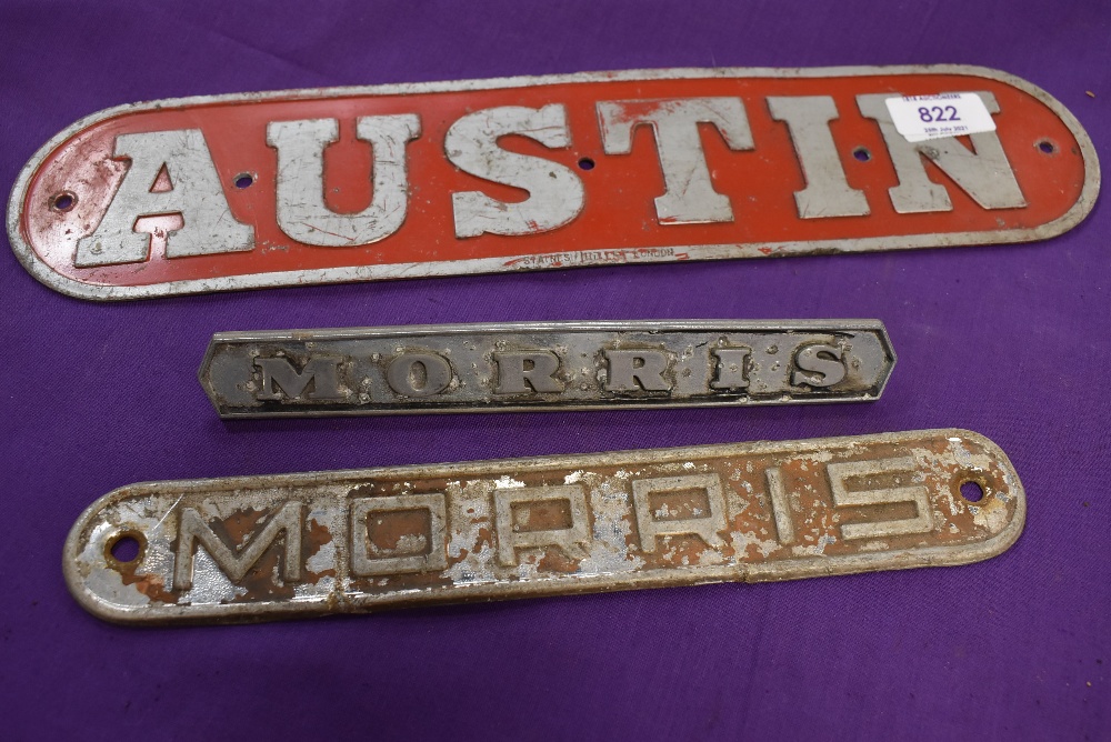 A selection of Austin Morris car or truck badges