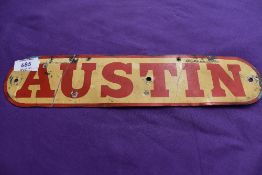 A vintage Austin badge.