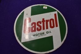 A genuine Vintage advertising sign for Castrol Motor Oil