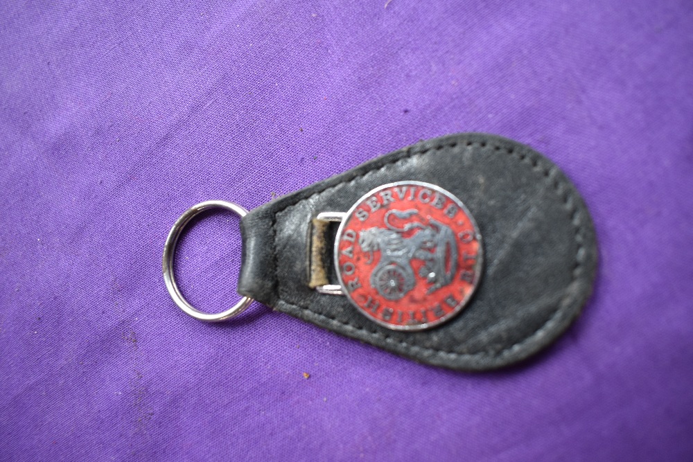 A Scarce British road services key fob.