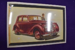 A reproduced print after Hanking concept car an art deco style