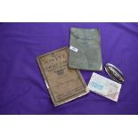 A selection of motoring items fuel rations card