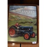 A framed and glazed Fordson Major tractor