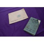Two instruction manuals for Wolseley Motors